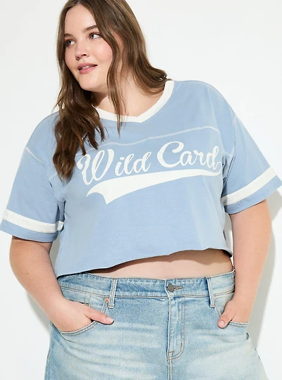 LoveSick Cropped Varsity Tee