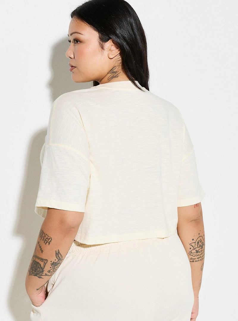 LoveSick Cropped Jersey Tee