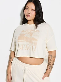 LoveSick Cropped Jersey Tee