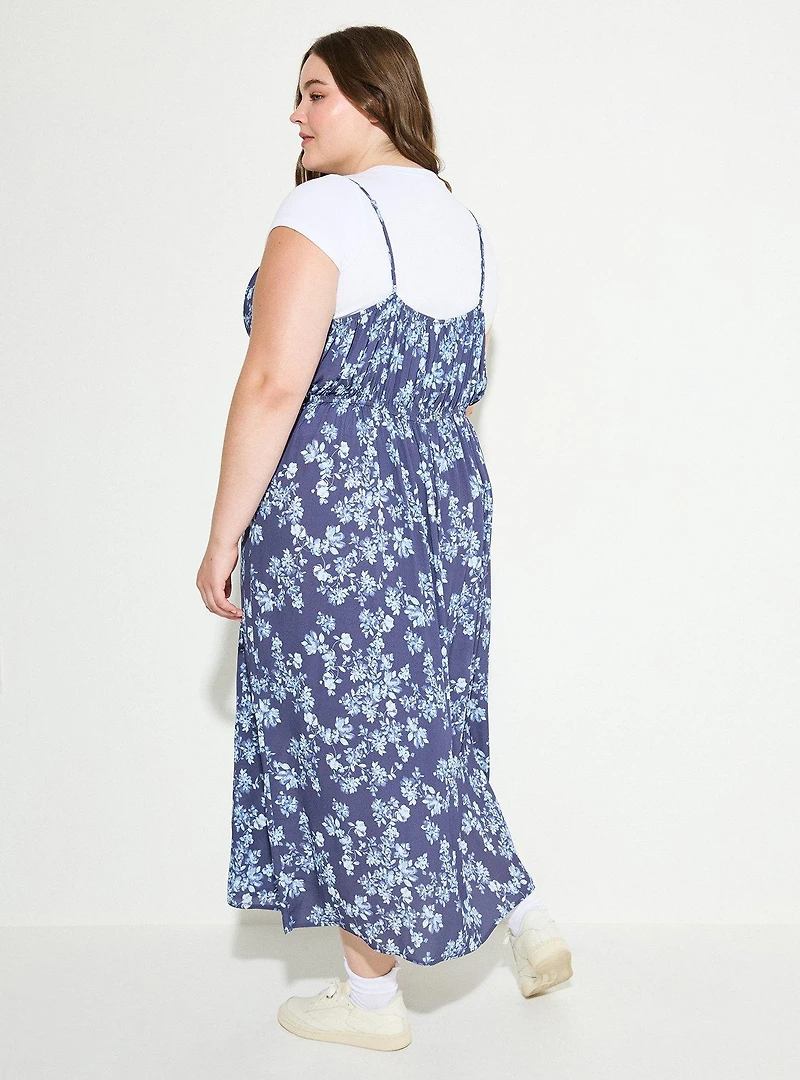 LoveSick Front-Tie Tea-Length Dress