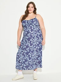 LoveSick Front-Tie Tea-Length Dress