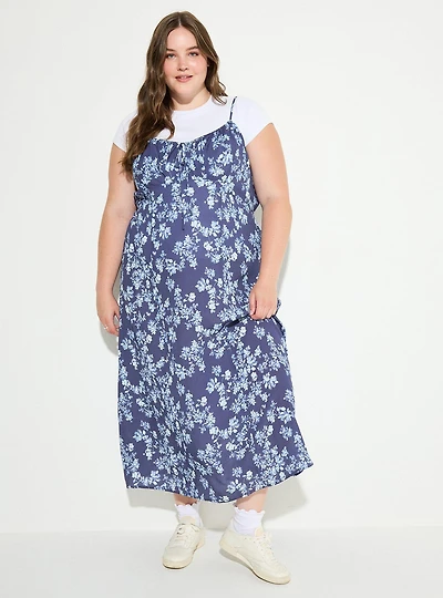 LoveSick Front-Tie Tea-Length Dress