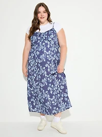 LoveSick Front-Tie Tea-Length Dress