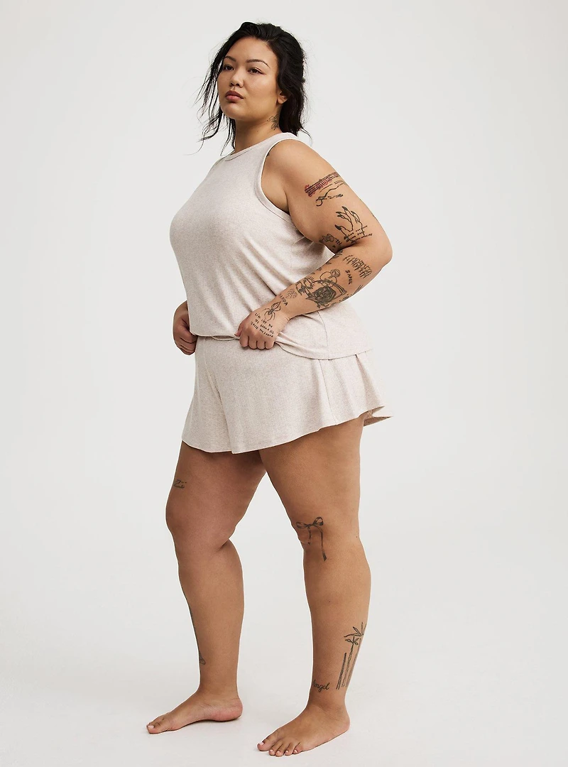 Pointelle Flutter Sleep Short