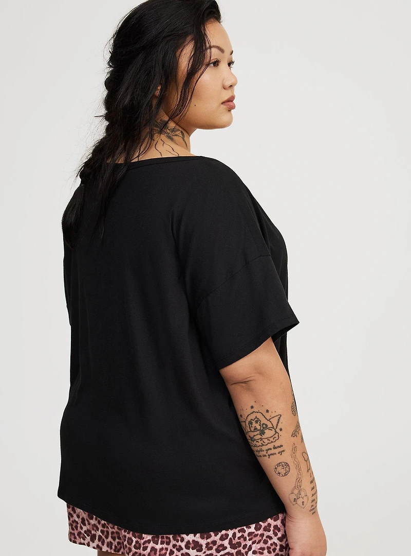 Lightweight Cotton Jersey Sleep Tee