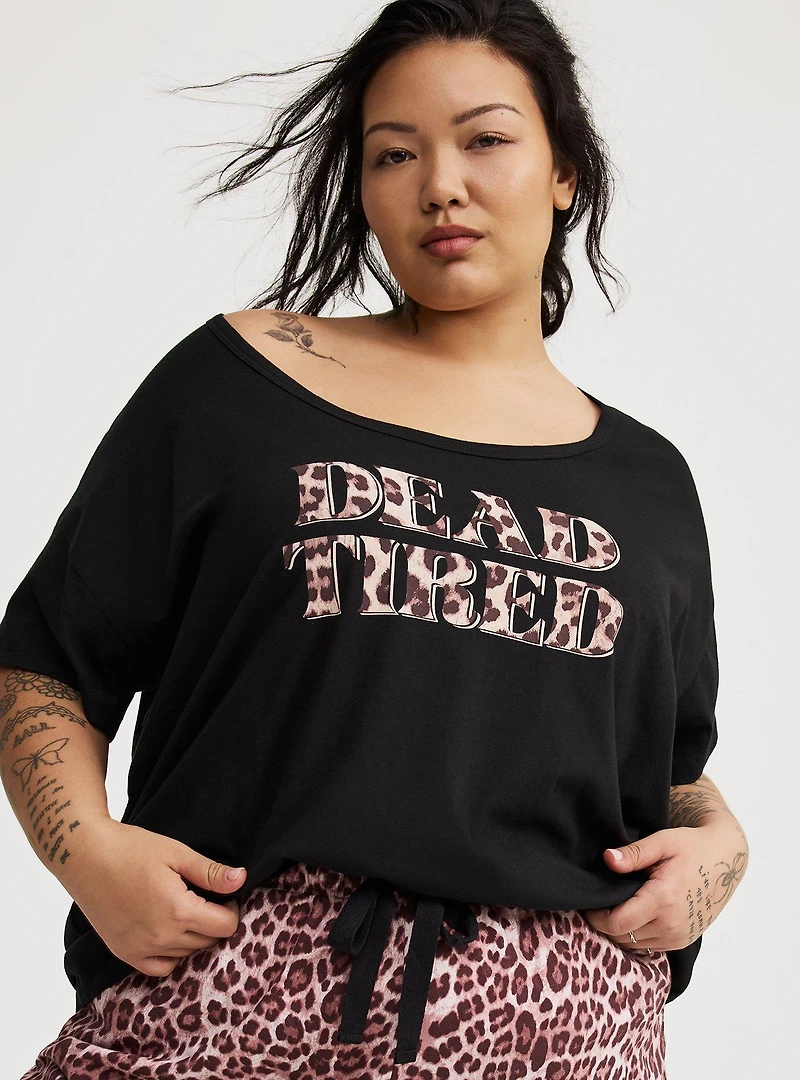 Lightweight Cotton Jersey Sleep Tee