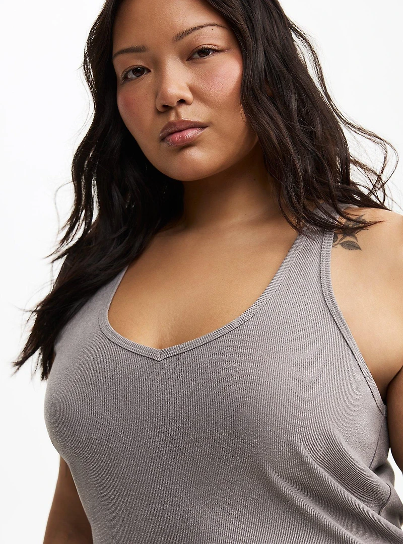 Super Soft Performance Jersey Rib Active Tank