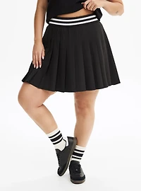 Pleated Active Skirt With Bike Short
