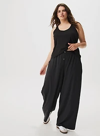 Stretch Woven Wide-Leg Active Pant
