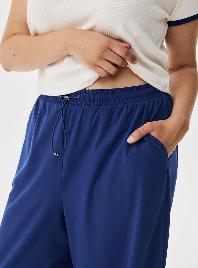 Stretch Woven Wide-Leg Active Pant