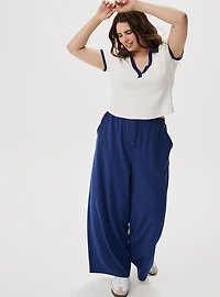 Stretch Woven Wide-Leg Active Pant