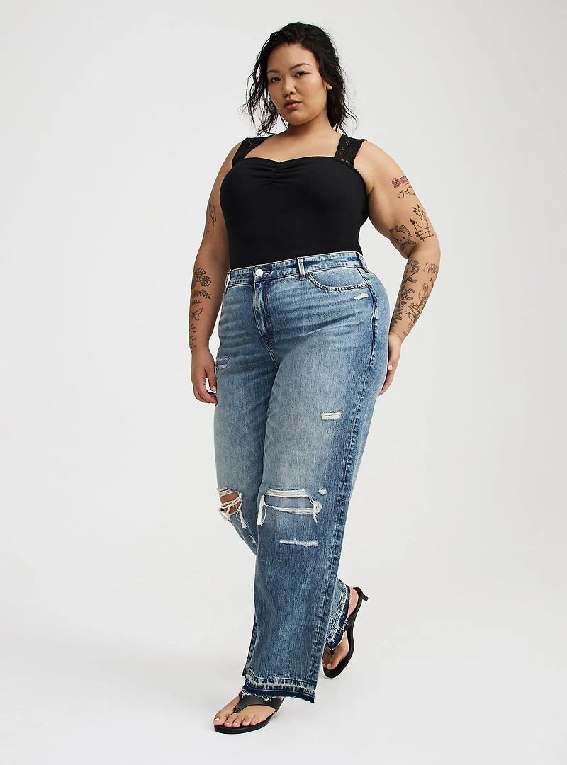 Lace Square Neck Tank