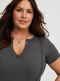 Paneled Henley Top
