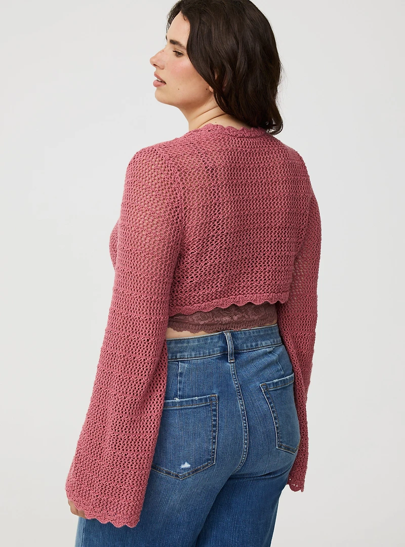 Tie-Front Sweater Shrug