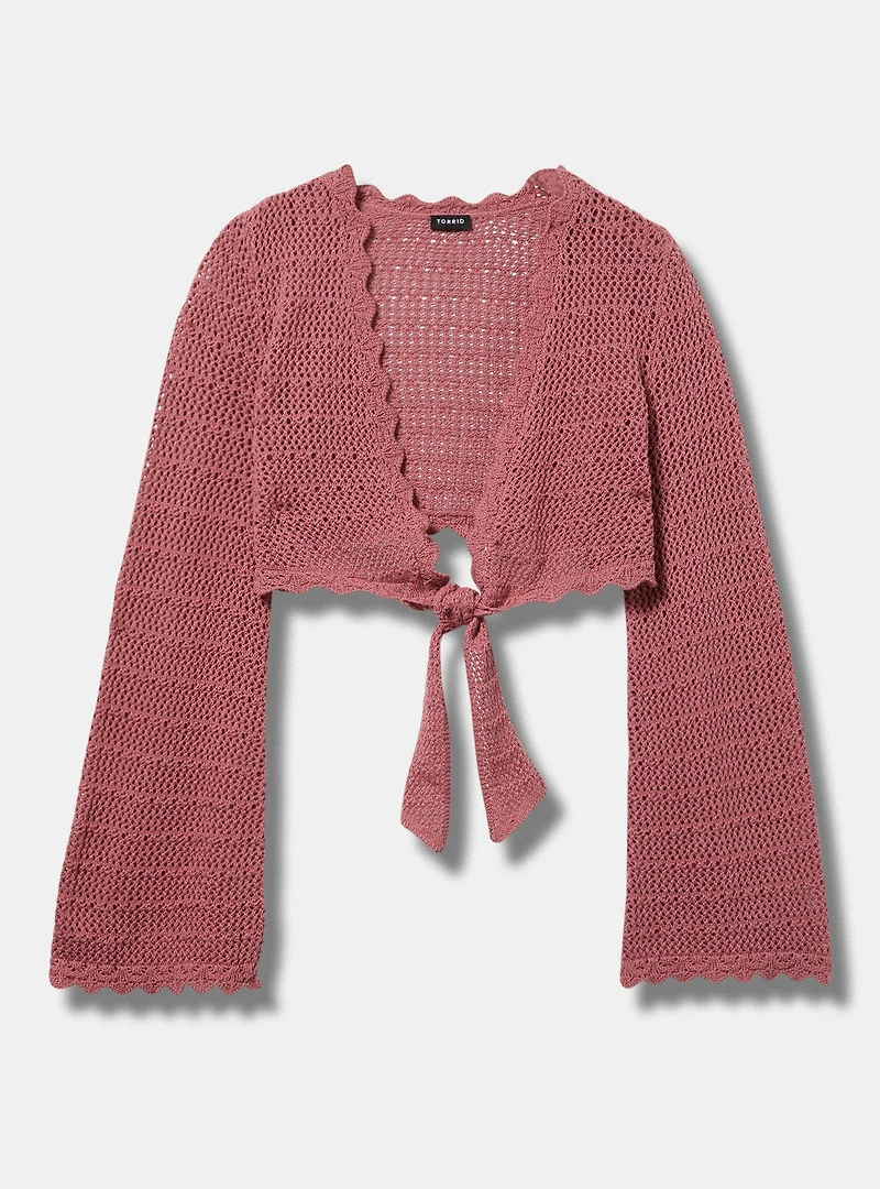 Tie-Front Sweater Shrug