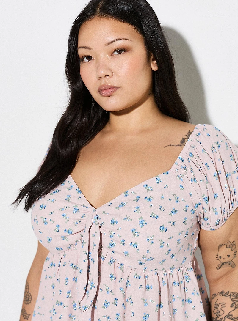 LoveSick Knot Front Flyaway Top