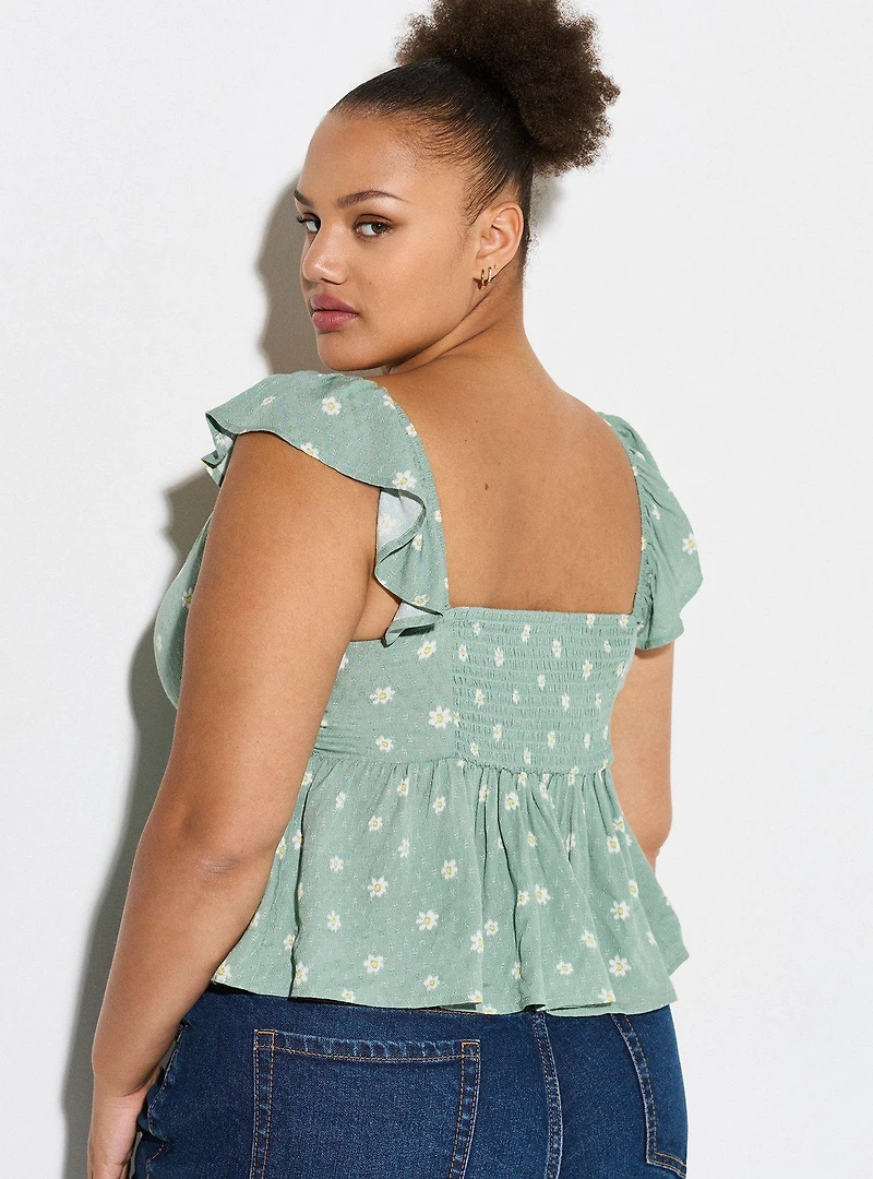 LoveSick Cinch Front Babydoll Top