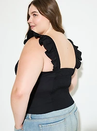 LoveSick Flutter-Sleeve Corset Top