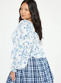 LoveSick Tie-Front Babydoll Top