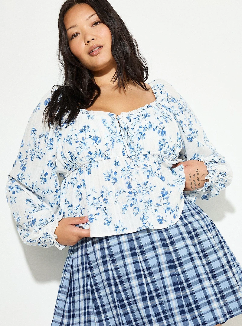 LoveSick Tie-Front Babydoll Top