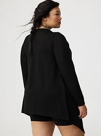 Drape Front Hacci Cardigan