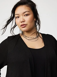 Drape Front Hacci Cardigan