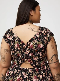Mini Cutout Back Dress