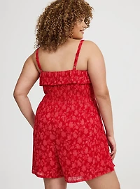 Ruffle Godet Romper