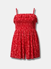 Ruffle Godet Romper