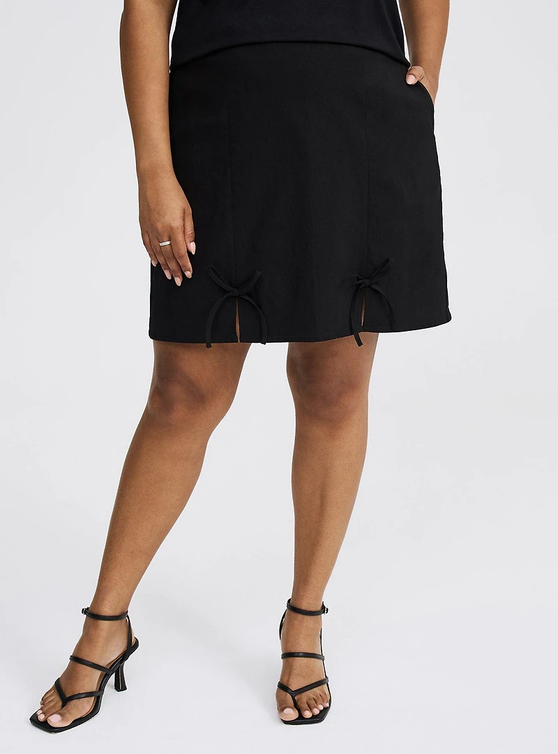 Mini Bengaline Bow Skirt
