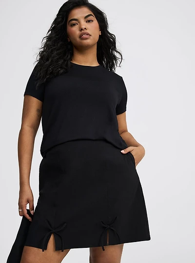 Mini Bengaline Bow Skirt