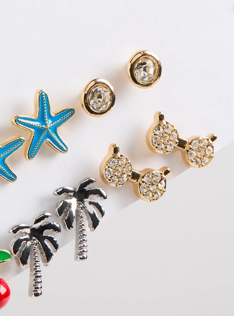 Beach Life Stud Earring Set