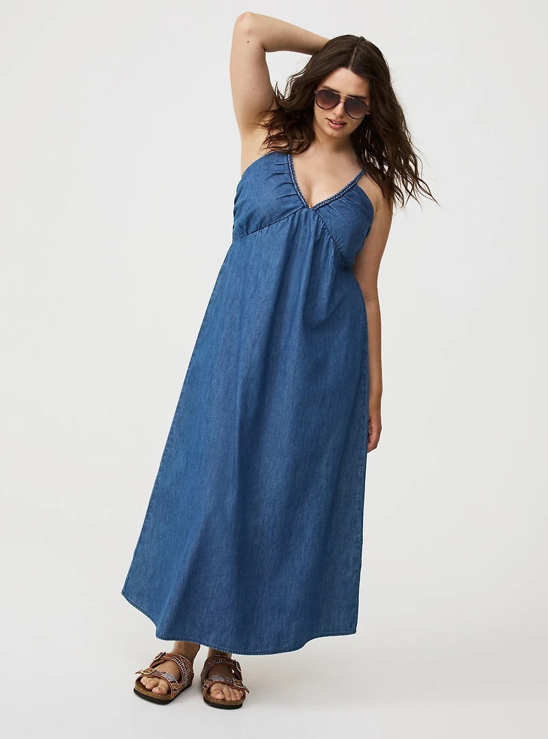 Denim Maxi Dress