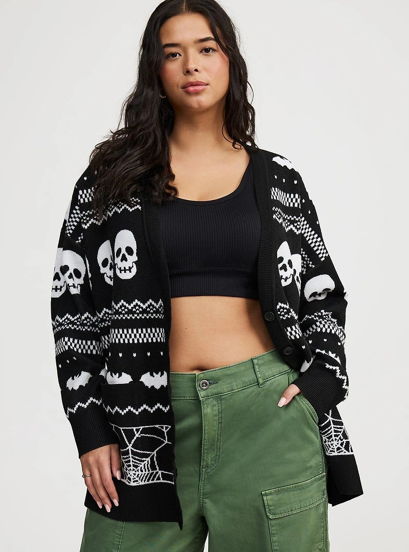 Fairisle Boyfriend Cardigan