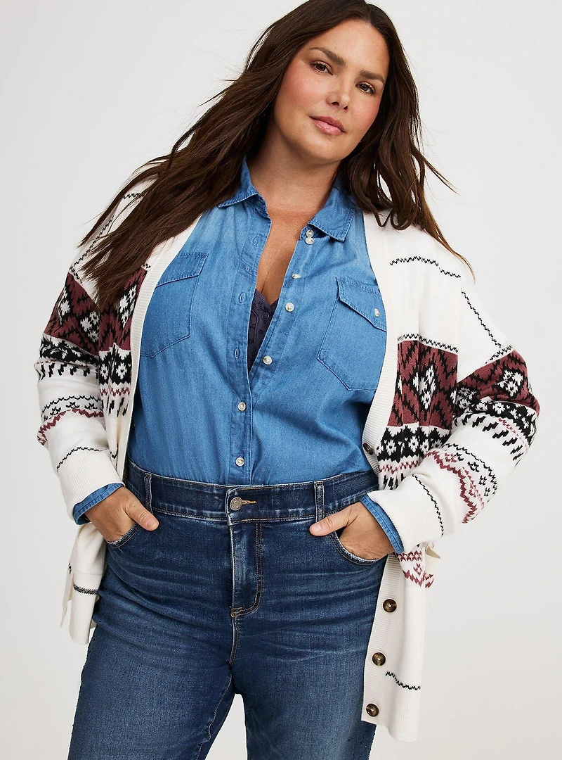 Luxe Cozy Boyfriend Cardigan