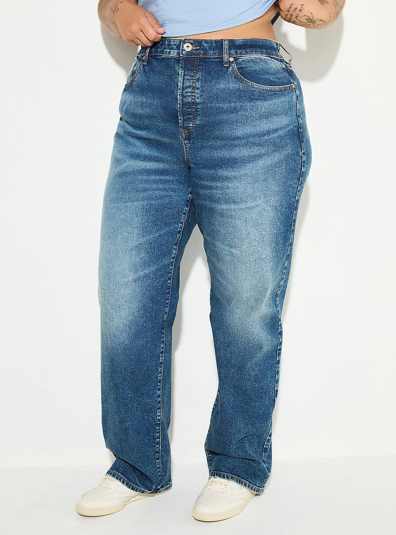 LoveSick High-Rise 90s Straight Jean