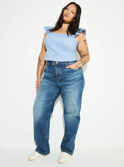 LoveSick High-Rise 90s Straight Jean
