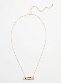 18K Gold Plated Zodiac Bubble Necklace