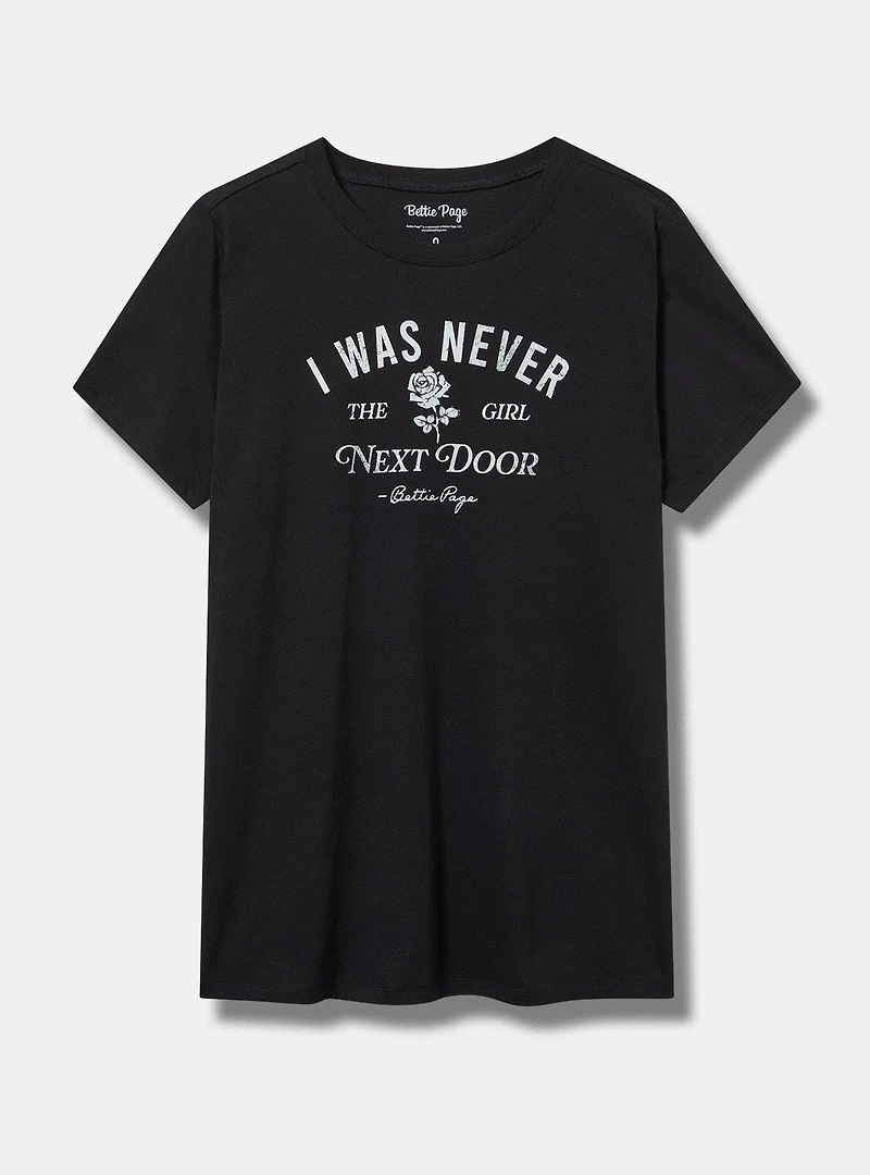 Bettie Page Classic Cotton Crew Tee