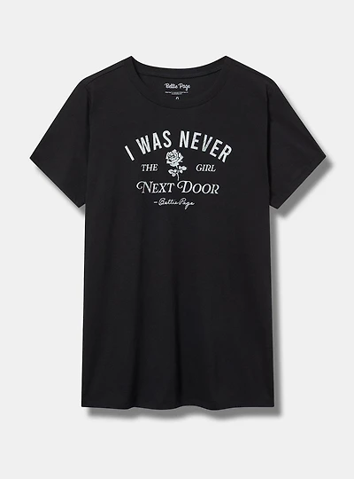 Bettie Page Classic Cotton Crew Tee
