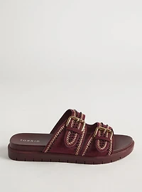 Beaded Double-Buckle Slide (WW