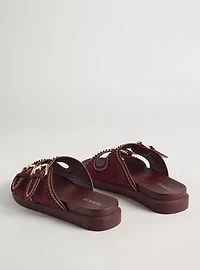 Beaded Double-Buckle Slide (WW
