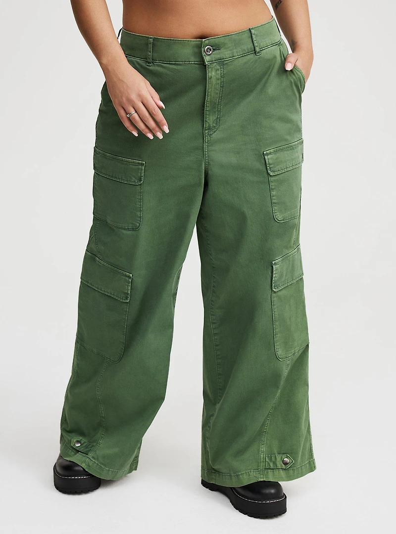 High-Rise Baggy Cargo Wide Leg Pant