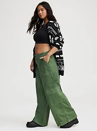 High-Rise Baggy Cargo Wide Leg Pant