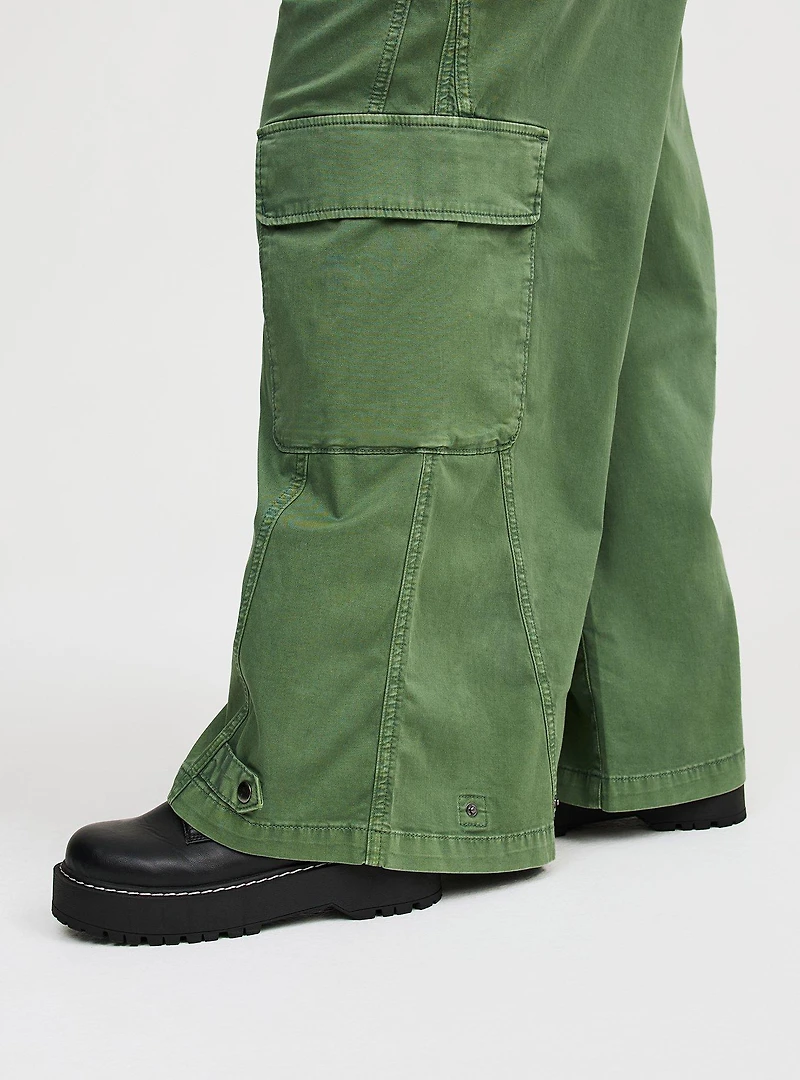 High-Rise Baggy Cargo Wide Leg Pant