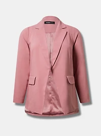 Studio Crepe Notch-Collar Blazer