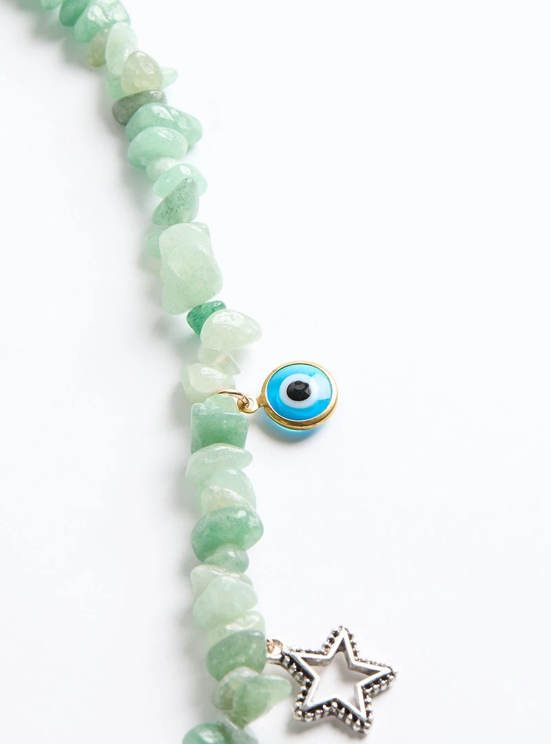 Stone Charm Necklace