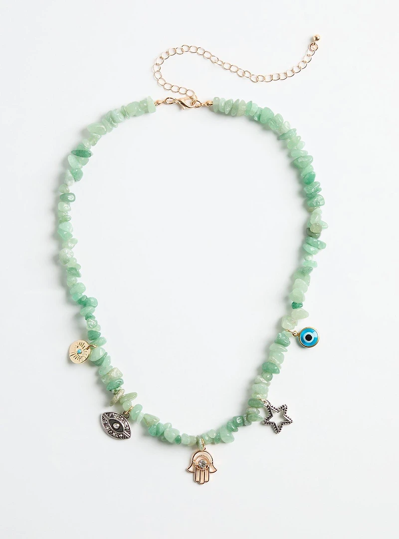 Stone Charm Necklace