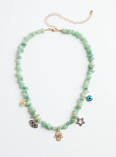 Stone Charm Necklace