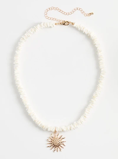Stone Sun Necklace